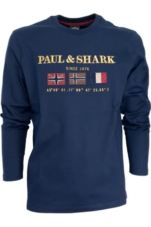 Paul & Shark Bluzy, Mężczyzna, Niebieski, S, Bawełna, Bluza Treningowa
