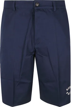 Kenzo Szorty, Mężczyzna, Niebieski, 2XS, Bawełna, Szorty Chino