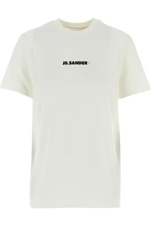 Jil Sander Koszulki, Kobieta, Biały, S, Bawełna, Bawełniany T-shirt