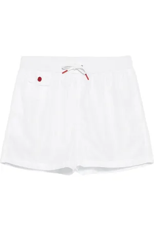 Kiton Stroje kąpielowe, Mężczyzna, Biały, XL, Poliester, Stylowa Koszula