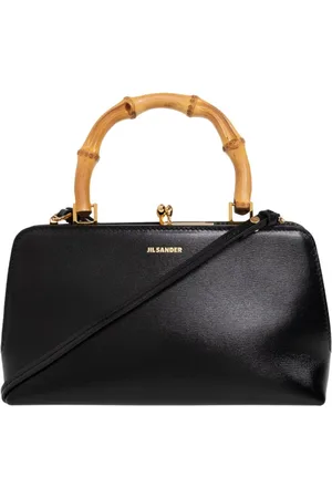 Jil Sander Torebki, Kobieta, Czarny, ONE SIZE, Skóra, Goji Bamboo Mini torebka na ramię