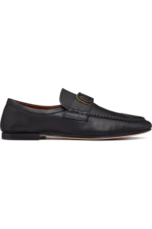 VALENTINO GARAVANI Buty, Mężczyzna, Czarny, 40 EU, Skóra, Loafer Signature VLogo ze skóry Nappa