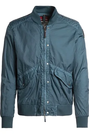Parajumpers Kurtki, Mężczyzna, Niebieski, L, Nylon, Kurtka Bomberka Novak