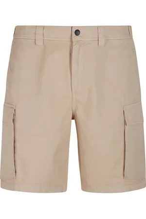 Woolrich Szorty, Mężczyzna, Beżowy, W31, Bawełna, Szorty Cargo z Gabardyny