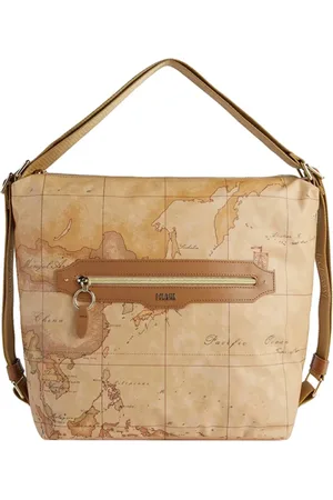 ALVIERO MARTINI 1A CLASSE Torebki, Kobieta, brązowy, ONE SIZE, Brązowa torba na ramię w stylu Geo Classic