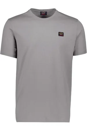 Paul & Shark Koszulki, Mężczyzna, Szary, L, Bawełna, Logo T-Shirt