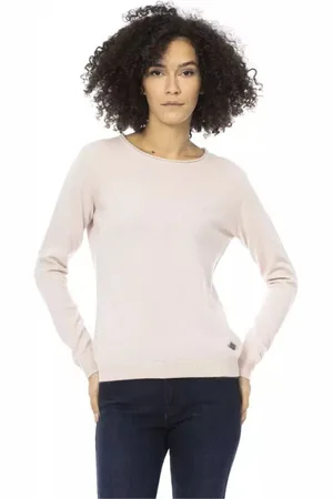 BALDININI Swetry, Kobieta, Różowy, M, Wełna, Różowy Trendy Sweter