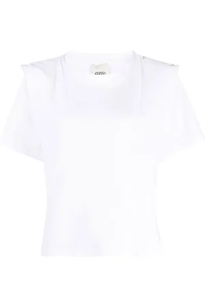 Isabel Marant Koszulki, Kobieta, Biały, S, Bawełna, Zelitos Tee Shirt