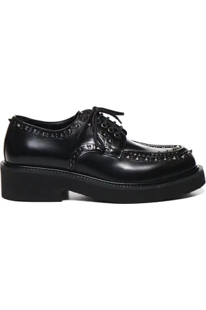 VALENTINO GARAVANI Buty, Mężczyzna, Czarny, 44 EU, Skóra, Eleganckie półbuty Derby Gentleglam