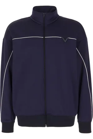 VALENTINO GARAVANI Bluzy, Mężczyzna, Niebieski, M, Bawełna, Stylowa bluza dresowa