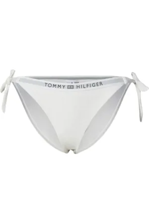 Tommy Hilfiger Stroje kąpielowe, Kobieta, Beżowy, S, Poliester, Bikini Wiązane po Bokach