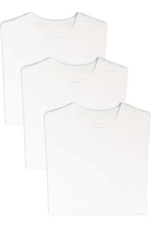 Jil Sander Koszulki, Kobieta, Biały, S, Zestaw 3 białych T-shirtów z logo