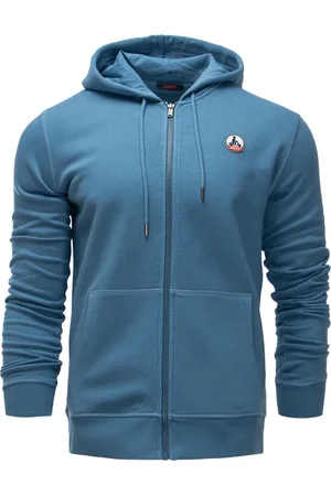 Jott Bluzy, Mężczyzna, Niebieski, S, Bawełna, Męska bluza z kapturem Meksyk
