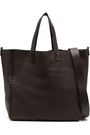 VALENTINO GARAVANI Torebki, Mężczyzna, Czarny, ONE SIZE, Skóra, Torba Rockstud Double ze skóry