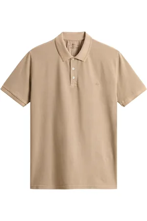 Woolrich Koszulki, Mężczyzna, Beżowy, 2XL, Bawełna, Barwiona w odzieży koszulka polo Mackinack ze streczowej bawełny pika