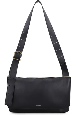 Jil Sander Torebki, Kobieta, Czarny, ONE SIZE, Skóra, Elegancka skórzana torba crossbody