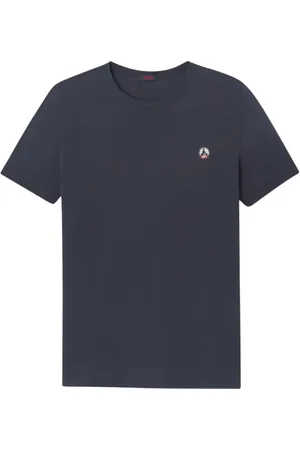 Jott Koszulki, Mężczyzna, Niebieski, L, Bawełna, Pietro T-Shirt