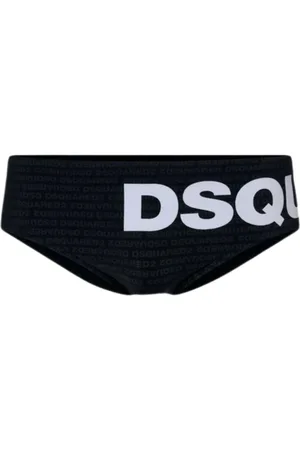 Dsquared2 Stroje kąpielowe, Mężczyzna, Czarny, XL, Czarny Morze Streszczenie Stroje kąpielowe