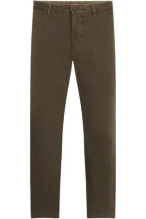 Tommy Hilfiger Spodnie, Mężczyzna, Zielony, W29 L32, Bawełna, Spodnie Chino Denton 5Pkt