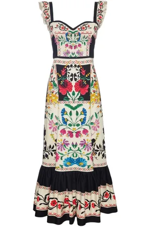 La DoubleJ Sukienki, Kobieta, Beżowy, 2XL, Bawełna, Calisto Maxi Dress