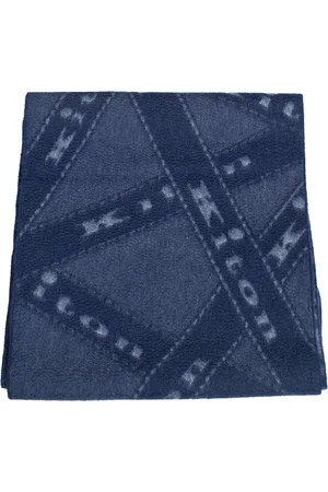 Kiton Akcesoria, Mężczyzna, Niebieski, ONE SIZE, Kaszmir, Szalik z kaszmiru
