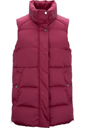 Woolrich Kurtki, Kobieta, Czerwony, S, Pikowana kamizelka z zamkiem błyskawicznym