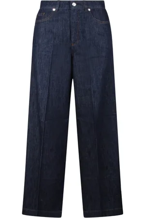 Nine In The Morning Jeansy, Kobieta, Niebieski, W26, Denim, Jeansyy Palazzo z Wysokim Stanem