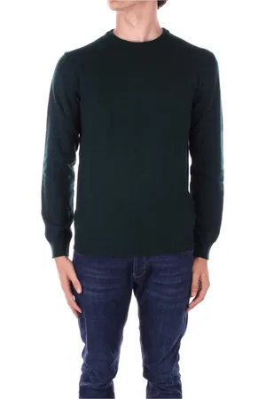 Woolrich Swetry, Mężczyzna, Zielony, S, Wełna, Swetry z logo po bokach