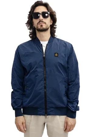 RefrigiWear Kurtki, Mężczyzna, Niebieski, M, Nylon, Lekka Bomberka Nylonowa