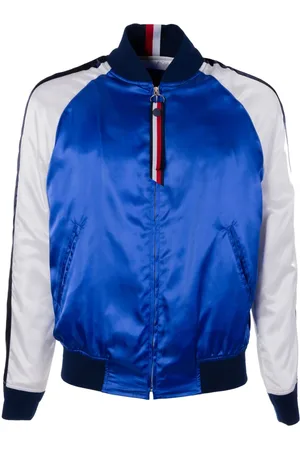 Tommy Hilfiger Kurtki, Mężczyzna, Wielobarwność, L, Poliester, Satinowa kurtka bomberka Surf The Web