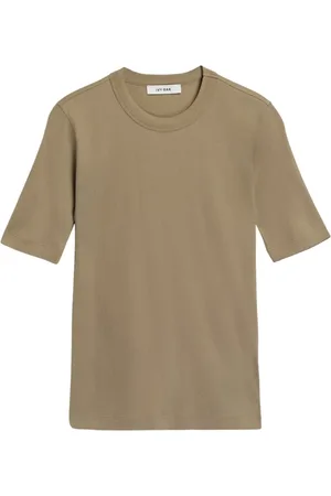 Ivy & Oak Koszulki, Kobieta, Zielony, XL, Bawełna, Kristin Rib T-Shirt