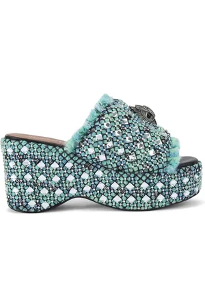 Kurt Geiger Buty, Kobieta, Niebieski, 39 EU, Kensington Wedge Mule