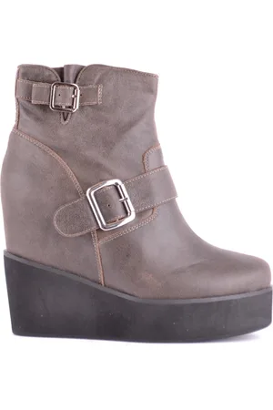 Jeffrey Campbell Buty, Kobieta, Szary, 40 EU, Botki na koturnie Premium