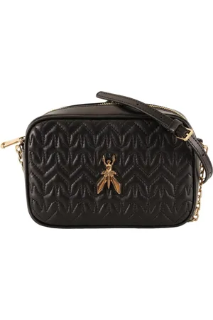 Patrizia Pepe Torebki, Kobieta, Czarny, ONE SIZE, Skóra, Torba Crossbody