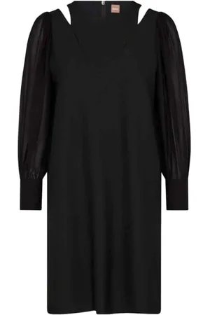 HUGO BOSS Sukienki, Kobieta, Czarny, S, Elegancka Sukienka Darala