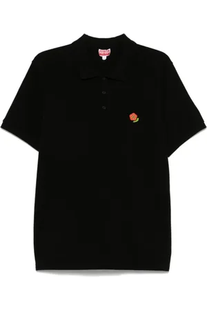 Kenzo Koszulki, Mężczyzna, Czarny, S, Czarna Koszulka Polo