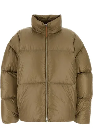 Jil Sander Kurtki, Kobieta, brązowy, S, Nylon, Nylonowa kurtka Dona Biscuit