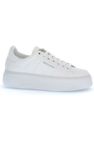 Woolrich Buty, Kobieta, Biały, 37 EU, Skóra, Chunky Court Sneakers