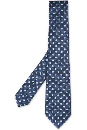 Kiton Akcesoria, Mężczyzna, Niebieski, ONE SIZE, Elegancki, jedwabny szal w kolorze niebieskim