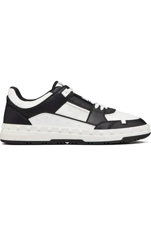 VALENTINO GARAVANI Buty, Mężczyzna, Czarny, 44 EU, Skóra, Freedots Low-Top Trainer