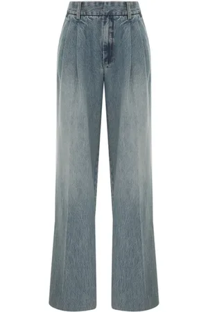 ZIMMERMANN Jeansy, Kobieta, Niebieski, S, Denim, Illustration Denim Pant
