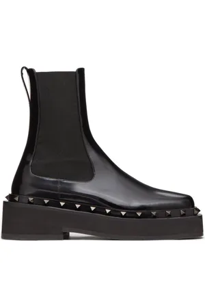 VALENTINO GARAVANI Buty, Kobieta, Czarny, 40 EU, Skóra, Botki ze skóry cielęcej Vlogo Signature 70 mm