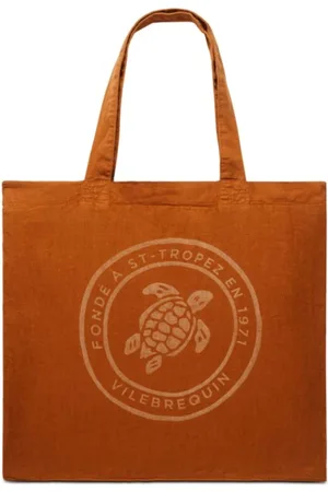 Vilebrequin Torebki, Kobieta, brązowy, ONE SIZE, Żółw Unisex Torba lniana
