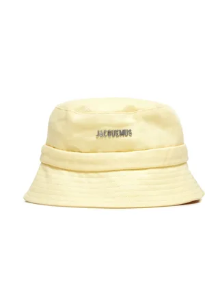 Jacquemus Akcesoria, Kobieta, Żółty, 58 CM, Bawełna, Kapelusz typu bucket Gadjo