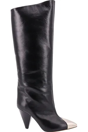 Isabel Marant Buty, Kobieta, Czarny, 36 EU, Skóra, Botki na obcasie Lilezio