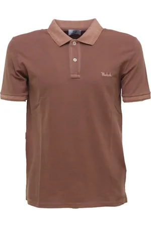 Woolrich Koszulki, Mężczyzna, brązowy, M, Bawełna, Polo z elastycznej bawełny - Mackinack