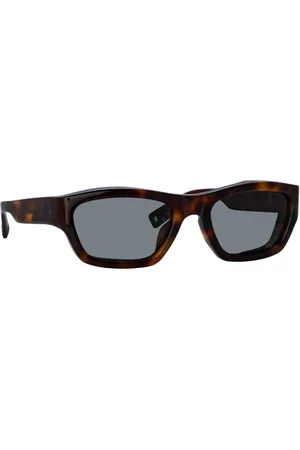 Jacquemus Akcesoria, Kobieta, Czarny, ONE SIZE, Prostokątne okulary przeciwsłoneczne