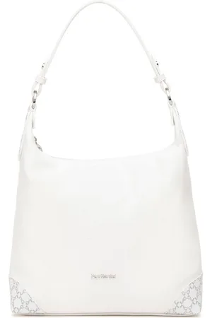 Nero Giardini Torebki, Kobieta, Biały, ONE SIZE, Biała torba hobo z materiału technicznego