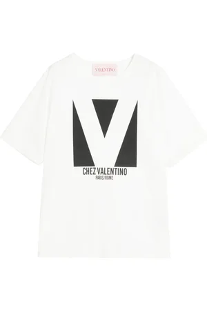 VALENTINO GARAVANI Koszulki, Kobieta, Biały, XS, Len, Koszulka Chez Valentino