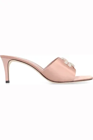 Tory Burch Buty, Kobieta, Różowy, 40 EU, Bawełna, Eleanor Satin Sandals
